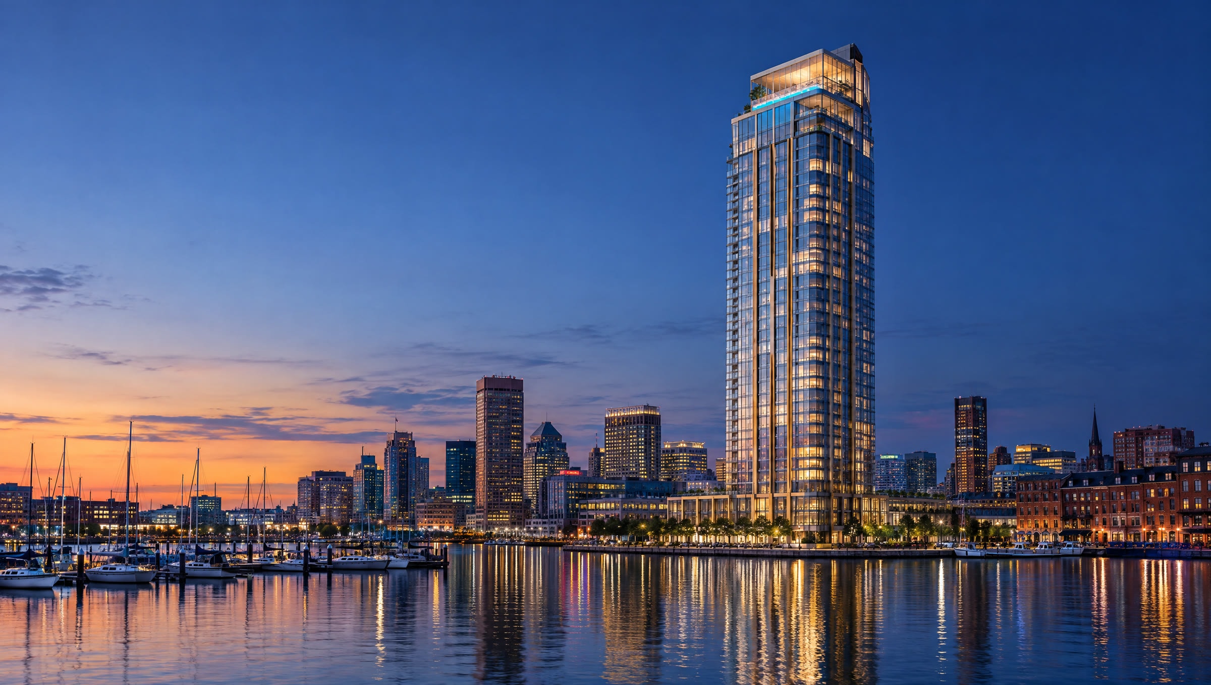 Penthouse Sixty at dusk